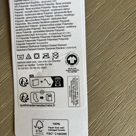 Organic Basics cotton core crew socks / size 39-42 / grey and seaweed - Picture 6 of 6